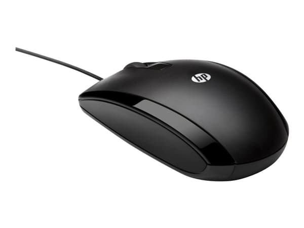 HP X500 - Mus - höger- och vänsterhänta - optisk - 3 knappar - kabelansluten - USB