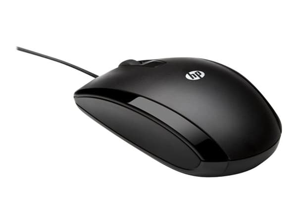 HP X500 - Mus - höger- och vänsterhänta - optisk - 3 knappar - kabelansluten - USB