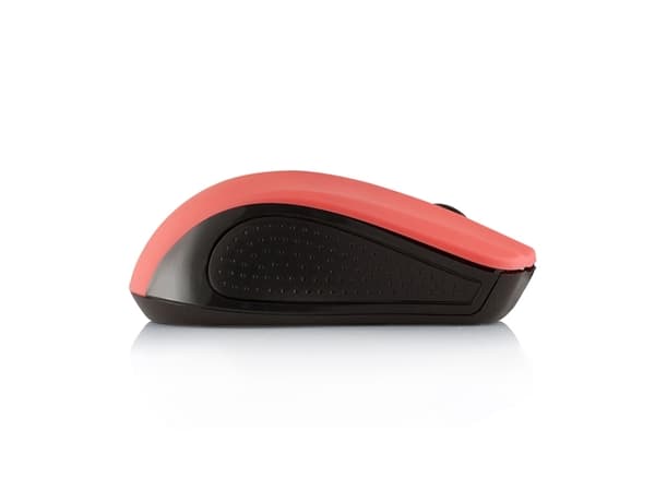 ModeCom MC-WM9 - Mus - optisk - trådlös - 2.4 GHz - trådlös USB-mottagare - svart, röd