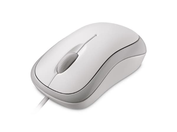 Microsoft Optisk mus 800 DPI, Grå/Vit