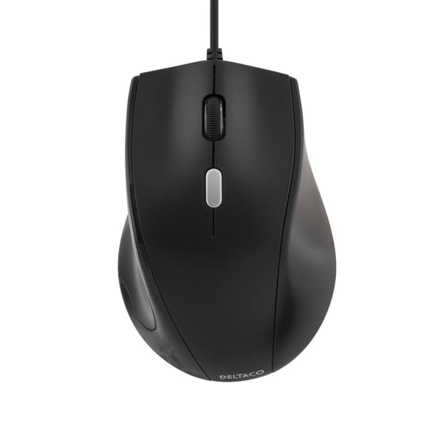 Optical mouse, 3 buttons with scroll, USB, black