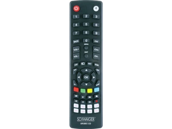 Schwaiger UFB3802533, DTV, TV, Trykknapper, Svart Sort