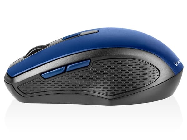 Tracer Deal RF - Mus - ergonomisk - nano - högerhänt - optisk - 6 knappar - trådlös - 2.4 GHz - trådlös USB-mottagare - blå - hängande låda