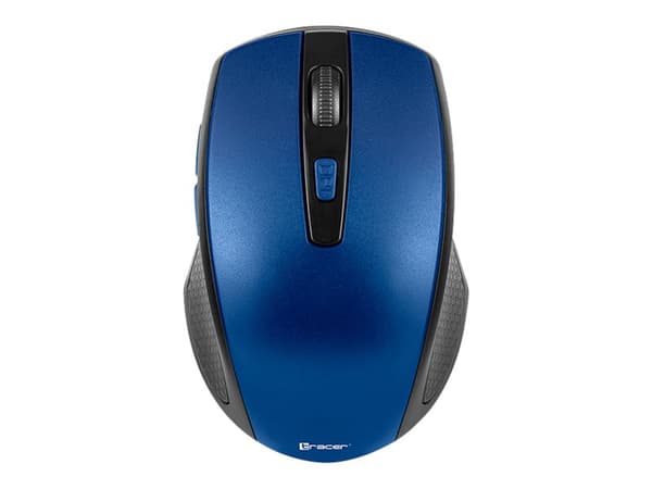 Tracer Deal RF - Mus - ergonomisk - nano - högerhänt - optisk - 6 knappar - trådlös - 2.4 GHz - trådlös USB-mottagare - blå - hängande låda Svart, Blå