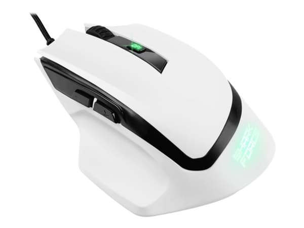 Sharkoon SHARK Force II - Mus - optisk - 6 knappar - kabelansluten - USB - vit