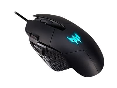 Acer Predator Cestus 315 (PMW010) - Mus - ergonomisk - 8 knappar - kabelansluten - USB - svart - detaljhandel - för Predator Helios 300; Predator Tri