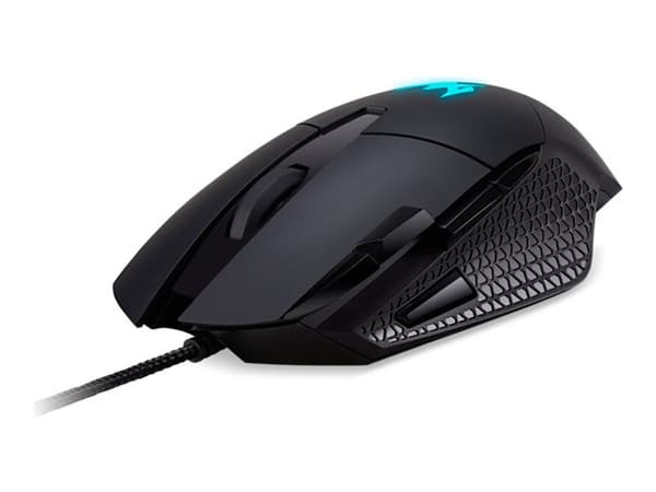 Acer Predator Cestus 315 (PMW010) - Mus - ergonomisk - 8 knappar - kabelansluten - USB - svart - detaljhandel - för Predator Helios 300; Predator Tri
