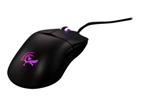 Ducky Feather - Mus - höger- och vänsterhänta - optisk - kabelansluten - USB 2.0 Svart
