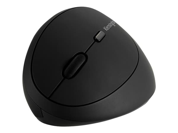 Kensington Pro Fit Ergo Wireless Mouse - Vertikal mus - ergonomisk - venstrehendt - 6 knapper - trådløs - 2.4 GHz