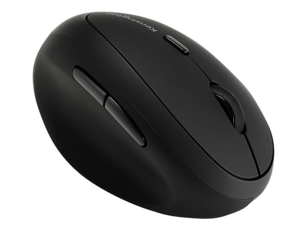 Kensington Pro Fit Ergo Wireless Mouse - Vertikal mus - ergonomisk - venstrehendt - 6 knapper - trådløs - 2.4 GHz