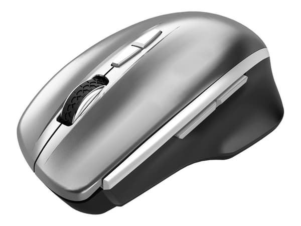 Canyon MW-21 - Mus - Blue LED sensor - ergonomisk - högerhänt - optisk - 7 knappar - trådlös - 2.4 GHz - trådlös USB-mottagare - mörkgrå grafit