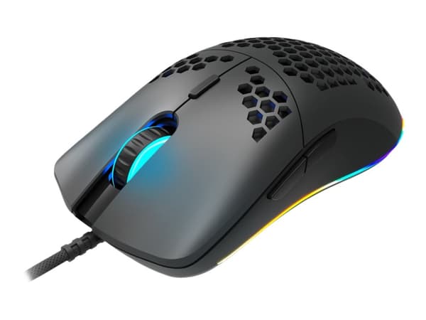 Canyon Gaming Puncher GM-11 - Mus - optisk - 7 knappar - kabelansluten - USB - svart - detaljhandel Svart