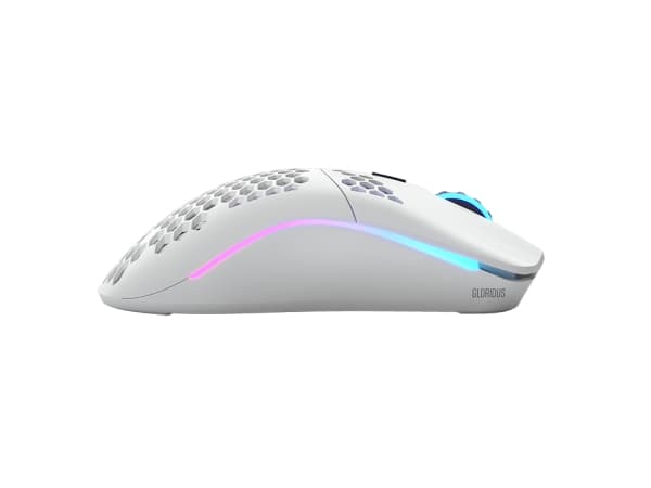 Glorious Gaming Model O Wireless, högerhand, Optisk, RF Trådlös, 19000 DPI, 1 ms, Vit