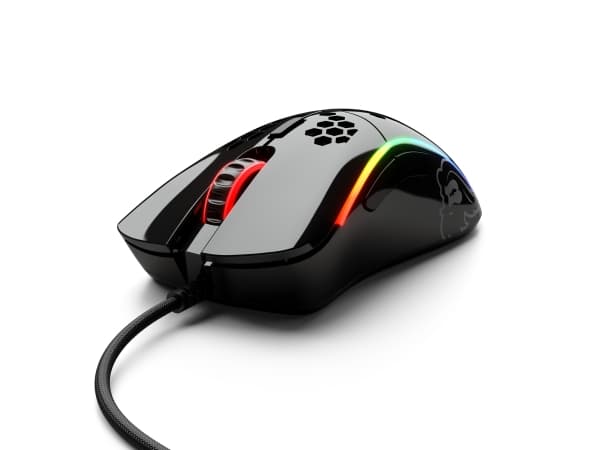 Glorious Gaming Model D-, högerhand, Optisk, USB Type-A, 12000 DPI, 1 ms, Svart Svart