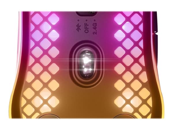 Steelseries Aerox 3, Oikeakätinen, Optinen, RF Wireless + Bluetooth, 18000 DPI, 1 ms, Musta