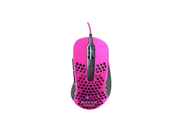 Xtrfy M4 RGB - Mus - högerhänt - optisk - kabelansluten - USB - rosa