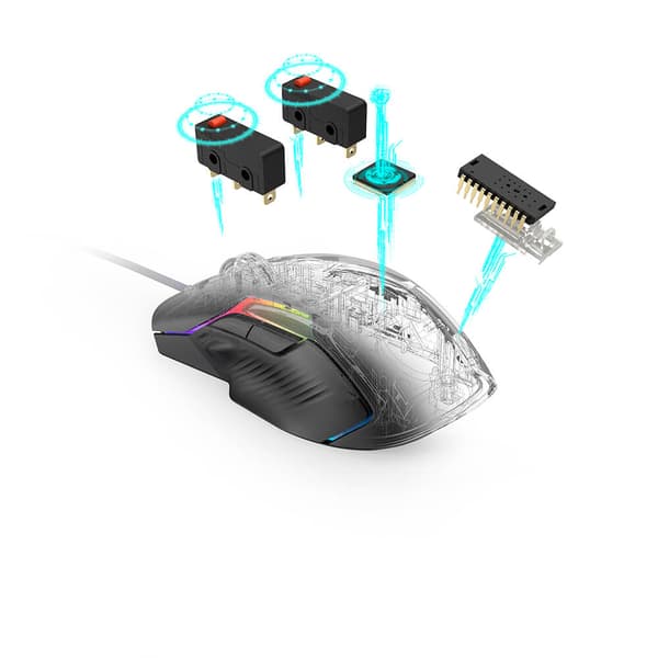 URAGE Mus Gaming Reaper 600 Optisk 32000dpi Svart