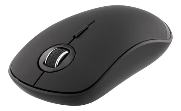 Silent wireless mouse Bluetooth 1x AA 8001600 DPI 125Hz musta