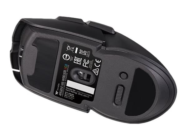 Thermaltake Argent M5 - Mus - höger- och vänsterhänta - optisk - 8 knappar - trådlös - 2.4 GHz, Bluetooth 5.0 - svart