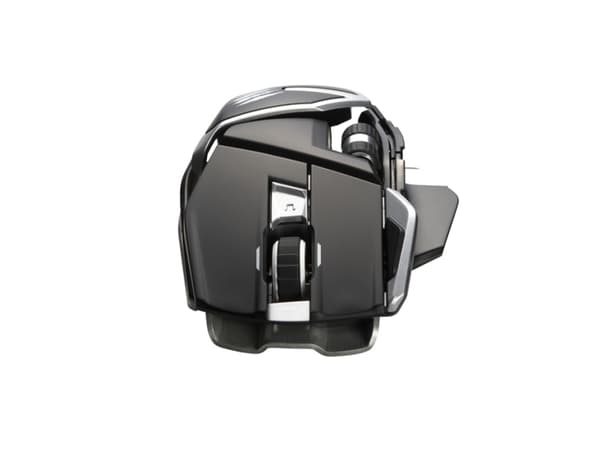 Mad Catz R.A.T. DWS - Mus - ergonomisk - høyrehendt - optisk - 14 knapper - trådløs - 2.4 GHz, Bluetooth 5.0 - USB trådløs mottaker