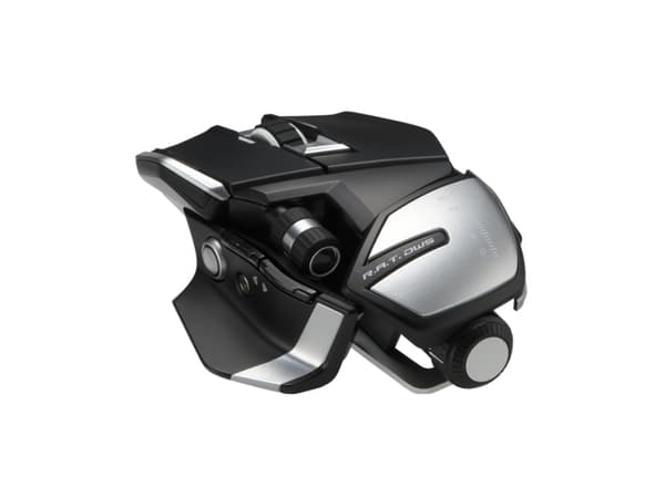 Mad Catz R.A.T. DWS - Mus - ergonomisk - høyrehendt - optisk - 14 knapper - trådløs - 2.4 GHz, Bluetooth 5.0 - USB trådløs mottaker