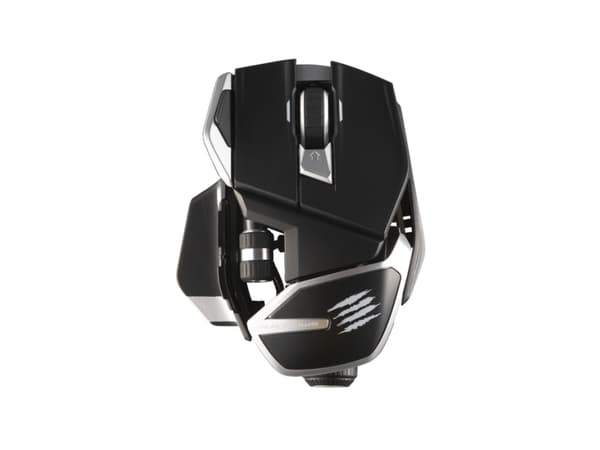 Mad Catz R.A.T. DWS - Mus - ergonomisk - høyrehendt - optisk - 14 knapper - trådløs - 2.4 GHz, Bluetooth 5.0 - USB trådløs mottaker