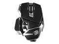 Miniatyrbilde 1 av 5: Mad Catz R.A.T. DWS - Mus - ergonomisk - høyrehendt - optisk - 14 knapper - trådløs - 2.4 GHz, Bluetooth 5.0 - USB trådløs mottaker
