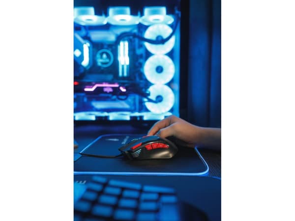 Surefire Gaming Eagle Claw - Gaming Mus - USB - Sort/Rød