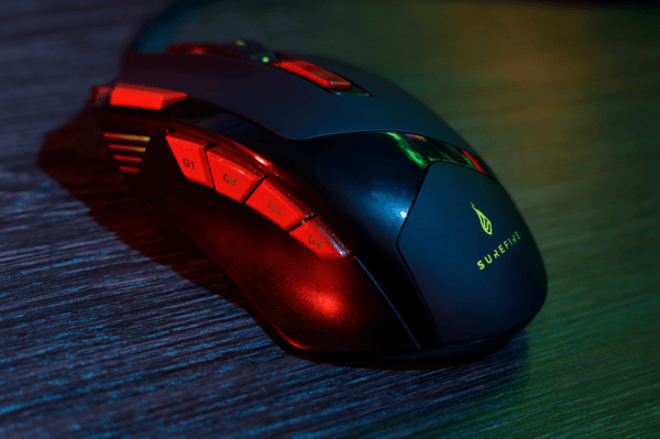Surefire Gaming Eagle Claw - Gaming Mus - USB - Sort/Rød