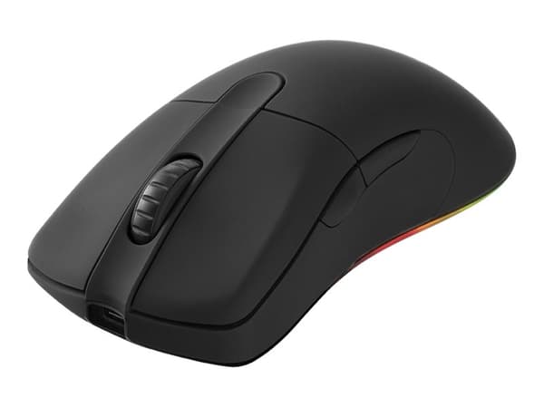 DELTACO GAMING GAM-107 - Mus - optisk - trådløs, kablet - USB, 2.4 GHz - svart