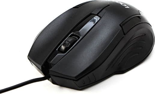 Logo Mouse Logo mouse Shape, 800DPI, optical, 3-lens, USB wired, black