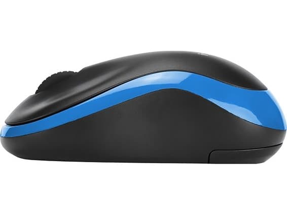 Marvo DWM100BL, kaksikätinen, Optisk, RF trådløst, lajittelu, Blå