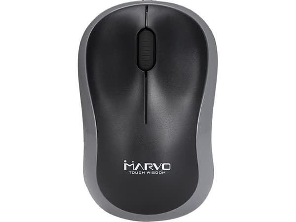 Marvo Marvo mouse Mouse DWM100GY, 1000DPI, 2.4 [GHz], optical, 3 kl., 1 scroll, wireless, black and gray, 1 pc AAA, office