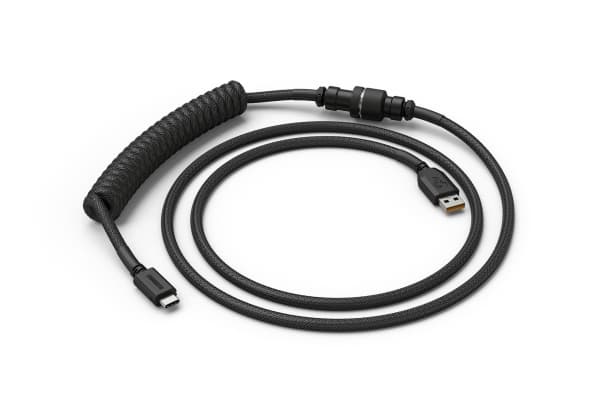 Glorious PC Gaming Race Coiled, Svart, 1,37 m, Glorious PC Gaming Race, 1 styck, Flätad, USB Type-A, USB Type-C