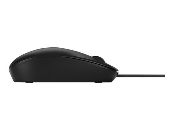 HP 128 Laser -langallinen hiiri, Molempikätinen, Laser, USB A-tyyppi, 1200 DPI, Musta