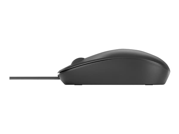 HP 128 Laser -langallinen hiiri, Molempikätinen, Laser, USB A-tyyppi, 1200 DPI, Musta