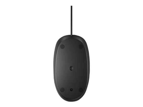 HP 128 Laser -langallinen hiiri, Molempikätinen, Laser, USB A-tyyppi, 1200 DPI, Musta musta