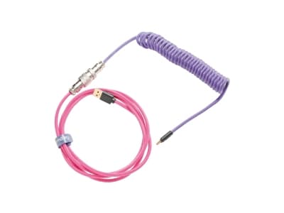 Ducky Premicord, Vaaleanpunainen, Violetti, 1,8 m, 1 kpl, USB A-tyyppi, USB Type-C