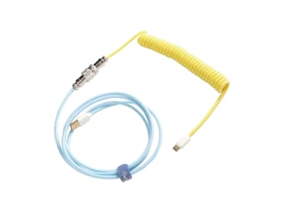 Ducky Premicord, Blå, Gult, 1,8 m, 1 stykker, USB Type-A, USB Type-C