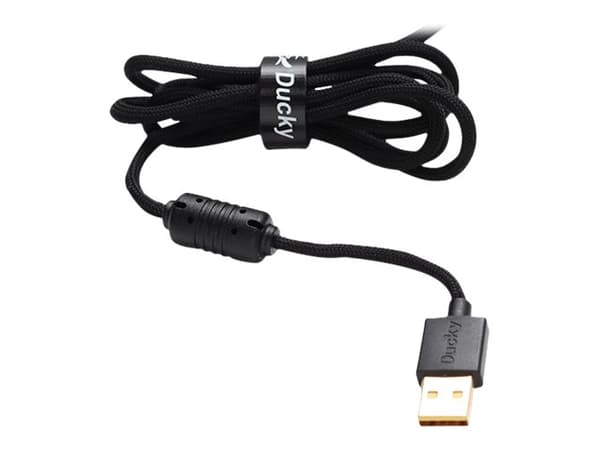 Ducky Feather DMFE20O - Mus - høyre- og venstrehåndet - optisk - 7 knapper - kablet - USB 2.0