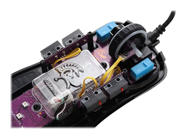 Ducky Feather - Mus - höger- och vänsterhänta - optisk - 7 knappar - kabelansluten - USB 2.0