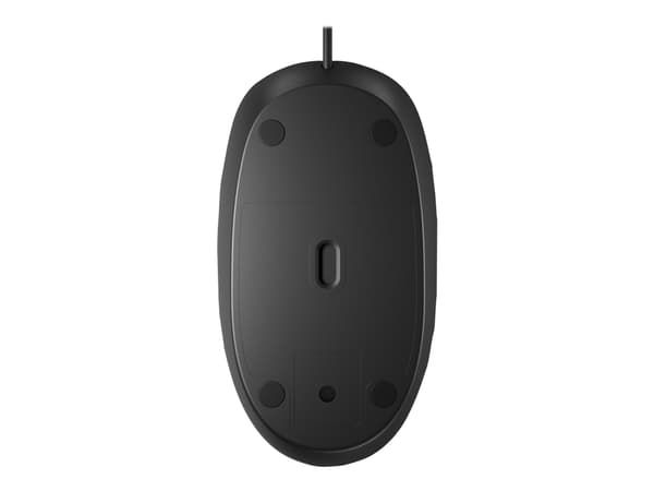 HP 125 langallinen hiiri (120 kpl tukkupakkaus), Molempikätinen, USB A-tyyppi, Musta