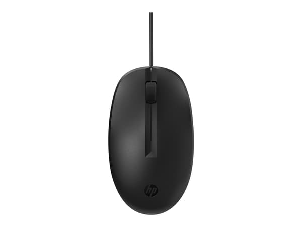 HP 125 langallinen hiiri (120 kpl tukkupakkaus), Molempikätinen, USB A-tyyppi, Musta