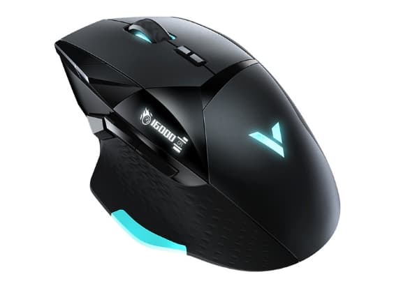 Rapoo VT900, högerhand, Optisk, USB Type-A, 12400 DPI, Svart Svart