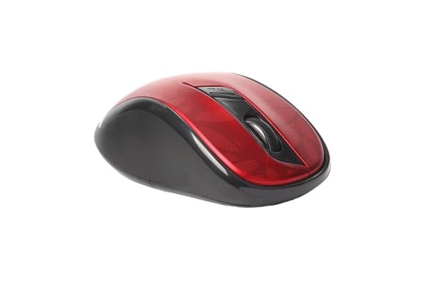 Rapoo M500 Silent - Mus - optisk - 6 knapper - trådløs - 2.4 GHz, Bluetooth 4.0, Bluetooth 3.0 - USB trådløs mottaker - mørk rød