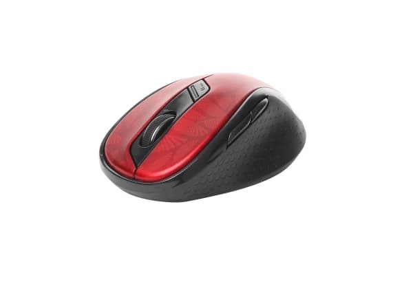 Rapoo M500 Silent - Mus - optisk - 6 knapper - trådløs - 2.4 GHz, Bluetooth 4.0, Bluetooth 3.0 - USB trådløs mottaker - mørk rød