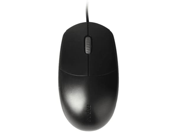 Rapoo N100, Molempikätinen, Optinen, 1600 DPI, Valkoinen