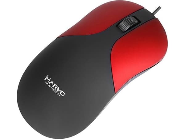Marvo Marvo mouse DMS002RD mouse, 1200DPI, optical, 3 cl., 1 scroll, black and red, office