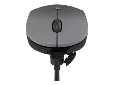 Lenovo Go Multi-device - Mus - blå optisk - 3 knapper - trådløs - 2.4 GHz, Bluetooth 5.0 - USB-C trådløs mottaker - tordensvart