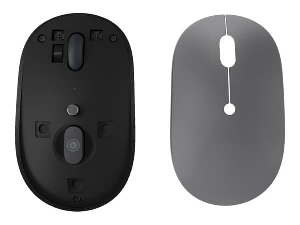 Lenovo Go - Mus - ergonomisk - høyre- og venstrehåndet - blå optisk - 5 knapper - trådløs - 2.4 GHz - USB-C trådløs mottaker - stormgrå - for ThinkPa